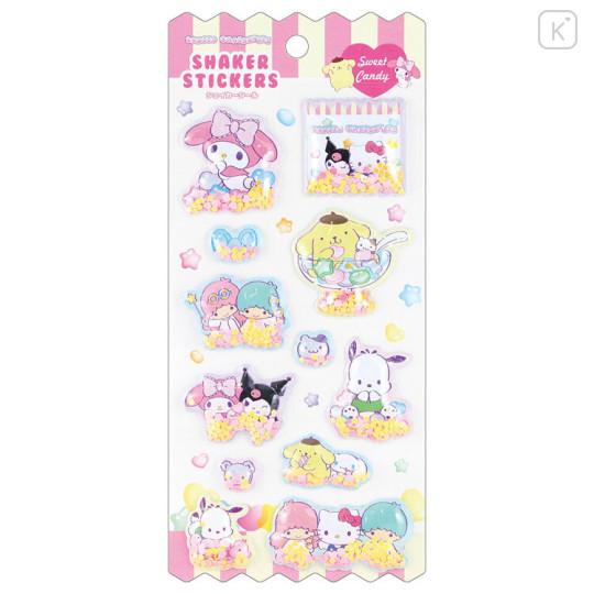 Japan Sanrio Shaker Stickers - Candy Friends - 1