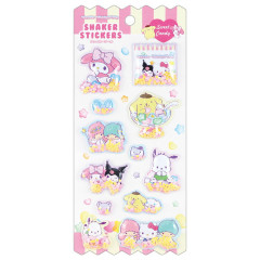 Japan Sanrio Shaker Stickers - Candy Friends