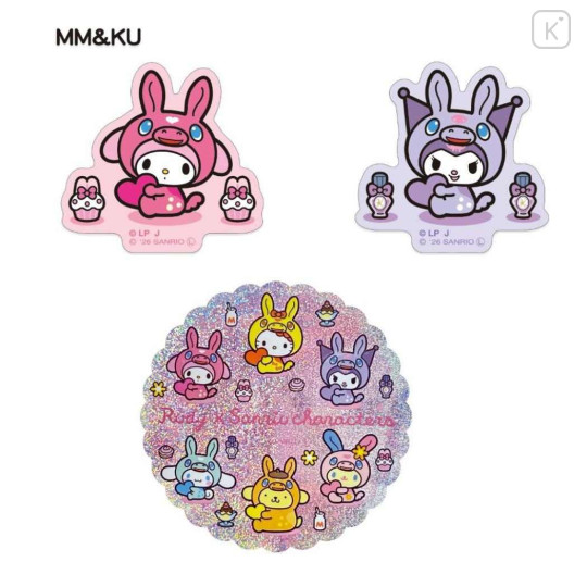 Japan Rody × Sanrio Die-Cut Sticker Set - Kuromi & My Melody - 2