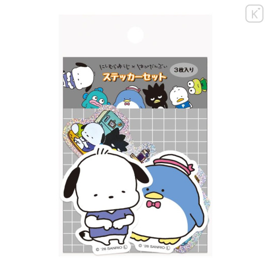 Japan Sanrio × Yuji Nishimura Die-Cut Sticker Set - Pochacco & Tuxedosam - 1