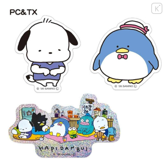Japan Sanrio × Yuji Nishimura Die-Cut Sticker Set - Pochacco & Tuxedosam - 2