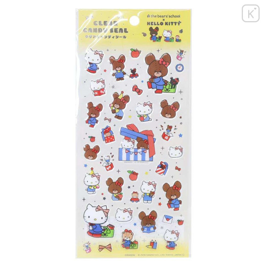 Japan Sanrio × The Bear's School Clear Candy Seal - Hello Kitty : Yellow - 1