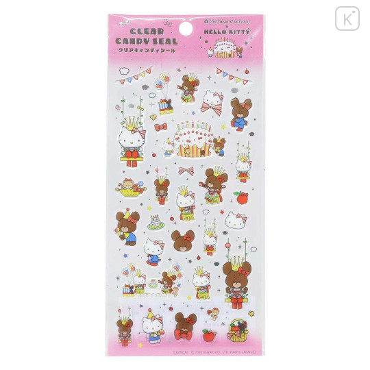 Japan Sanrio × The Bear's School Clear Candy Seal - Hello Kitty : Pink - 1