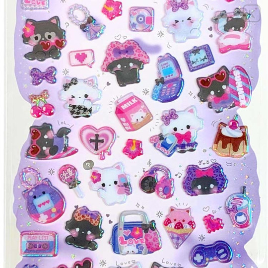 Japan Q-LiA Happy Choa Choa Pop Seal - My Cat - 2
