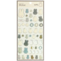 Japan Miffy Puffy Sticker - Miffy : Face Ivory - 1