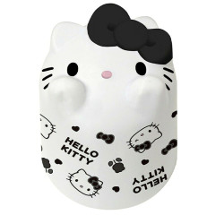 Japan Sanrio Melamine Tumbler - Hello Kitty : Bottom Face White Black Ribbon
