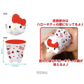 Japan Sanrio Melamine Tumbler - Hello Kitty : Bottom Face White Black Ribbon - 2