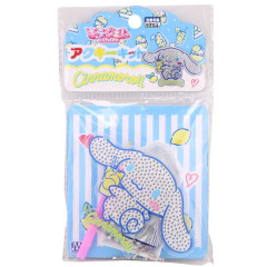 Japan Sanrio DIY Kira Gem Rhinestone Acrylic Keychain Set - Cinnamoroll : Lemon Soda