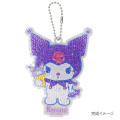 Japan Sanrio DIY Kira Gem Rhinestone Acrylic Keychain Set - Kuromi : Ice Cream - 2