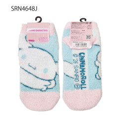 Japan Sanrio Fluffy Socks - Cinnamoroll : Blue Pink