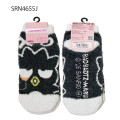 Japan Sanrio Fluffy Socks - Badtz-maru : Black White - 1