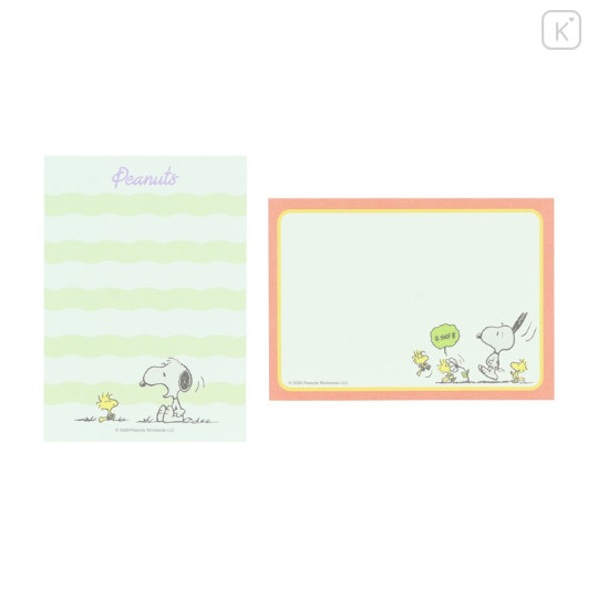 Japan Peanuts Mini Memo - Snoopy : Petit Collection Orange - 2