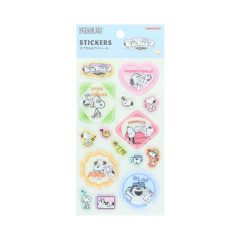 Japan Peanuts Capsule Glitter Stickers - Snoopy : Petit Collection Siblings