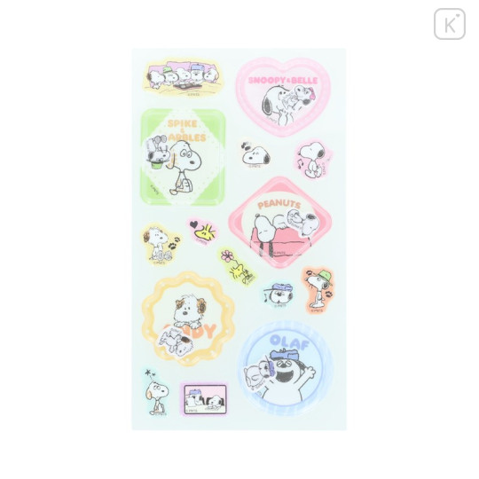 Japan Peanuts Capsule Glitter Stickers - Snoopy : Petit Collection Siblings - 2
