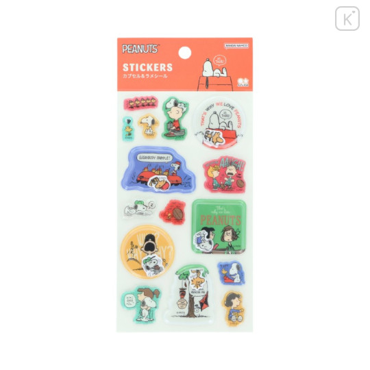 Japan Peanuts Capsule Glitter Stickers - Snoopy : Petit Collection Pop - 1