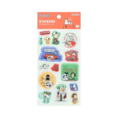 Japan Peanuts Capsule Glitter Stickers - Snoopy : Petit Collection Pop