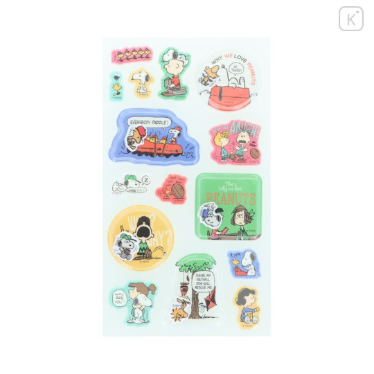 Japan Peanuts Capsule Glitter Stickers - Snoopy : Petit Collection Pop - 2