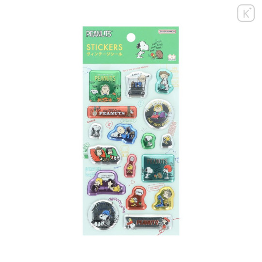 Japan Peanuts Vintage Stickers - Snoopy : Petit Collection Pop - 1