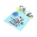 Japan Peanuts Flat Knit Pouch - Snoopy : Petit Collection Green - 3