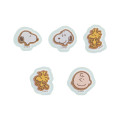 Japan Peanuts Stickers with Mini Pouch - Snoopy : Petit Collection Ivory - 3