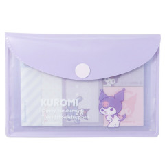 Japan Sanrio Sticky Notes with Case - Kuromi / Simple