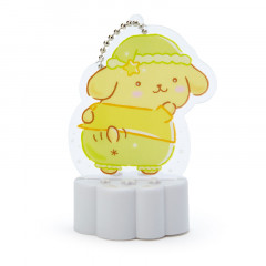 Japan Sanrio Acrylic Keychain & Shining Stand - Pompompurin