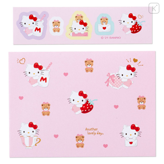 Japan Sanrio Message Card Set - Hello Kitty : Strawberry - 3