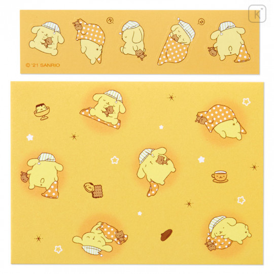 Japan Sanrio Message Card Set - Pompompurin / Blanket - 3