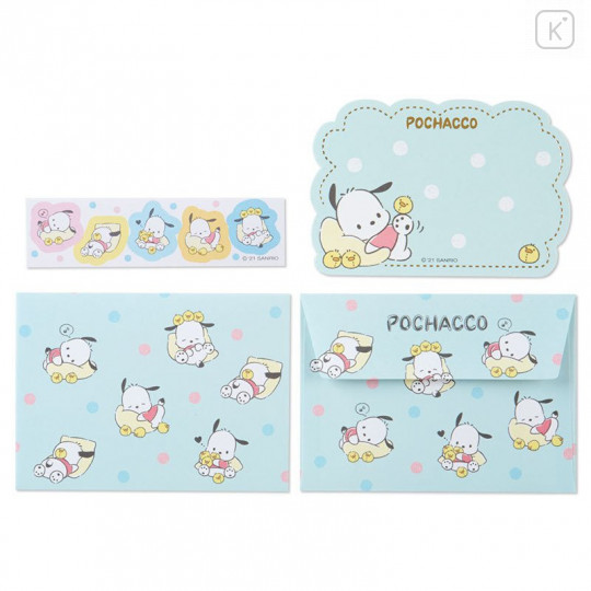 Japan Sanrio Message Card Set - Pochacco / Dot - 4