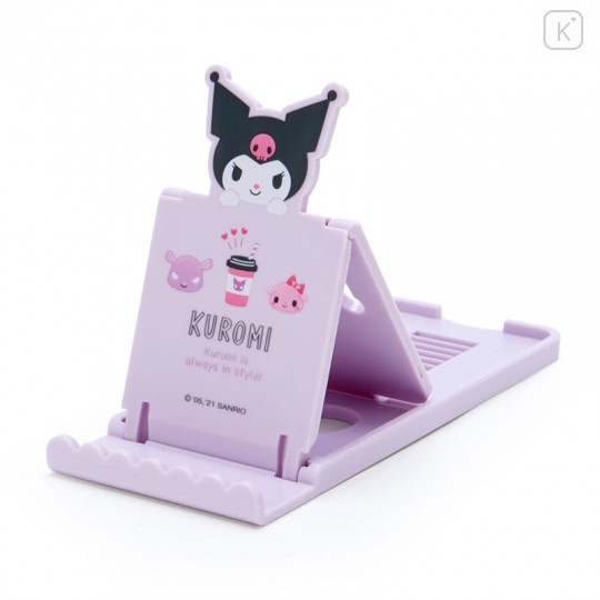 Japan Sanrio Folding Smartphone Stand - Kuromi - 1