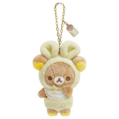 Japan San-X Keychain Plush - Rilakkuma / Usausababy
