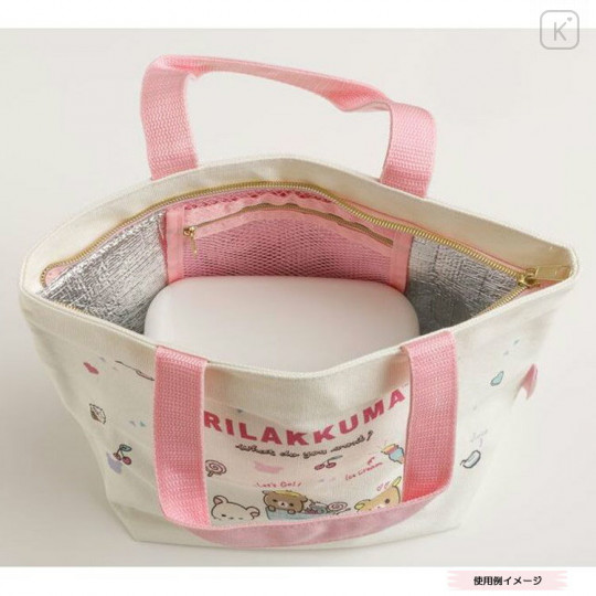 Japan San-X Insulated Cooler Bag - Rilakkuma Usausababy - 2