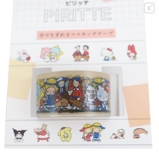 Japan Sanrio Piritte Masking Tape - Character / MIX Red - 2
