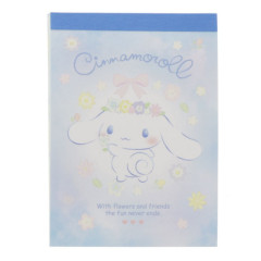 Japan Sanrio Mini Notepad - Cinnamoroll / Flora