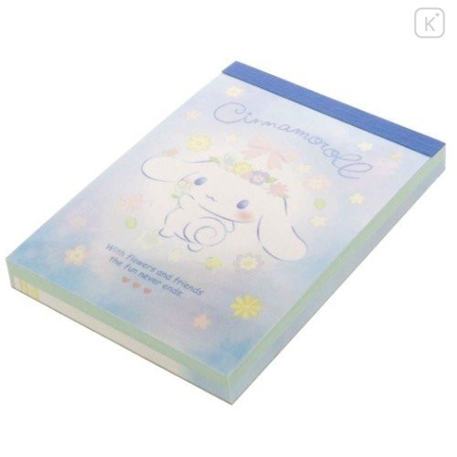 Japan Sanrio Mini Notepad - Cinnamoroll / Flora - 4
