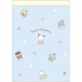 Japan Sanrio A6 Notepad - Characters / Blue - 1