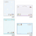 Japan Sanrio A6 Notepad - Characters / Blue - 2