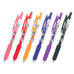 Japan Sanrio Sarasa Clip Gel Pen - 6 Color Set / Kuromi
