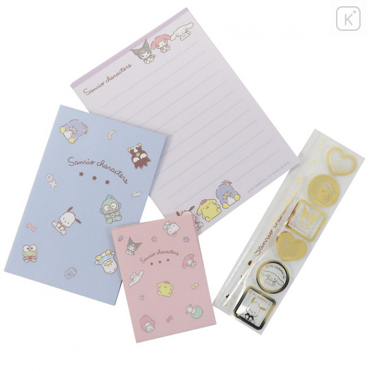 Japan Sanrio Mini Letter Set - Mix Characters / Flying - 3
