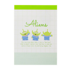 Japan Disney Mini Notepad - Toy Story Alien Little Green Men