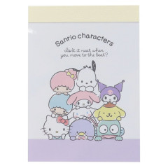 Japan Sanrio Mini Notepad - Characters Chill