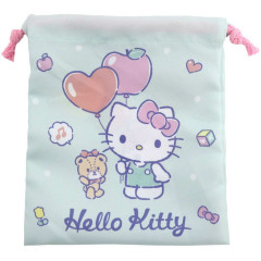 Japan Sanrio Drawstring Bag (S) - Hello Kitty / Chill