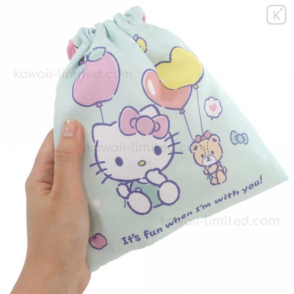 Japan Sanrio Drawstring Bag (S) - Hello Kitty / Chill | Kawaii Limited