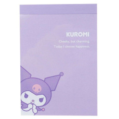 Japan Sanrio Mini Notepad - Kuromi / Purple