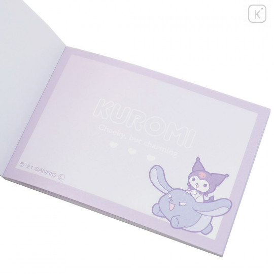 Japan Sanrio Mini Notepad - Kuromi / Purple - 3