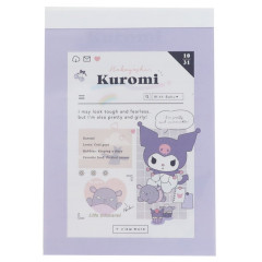 Japan Sanrio Mini Notepad - Kuromi / Screen