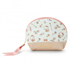 Japan Sanrio Round Pouch - Hello Kitty / Light Color