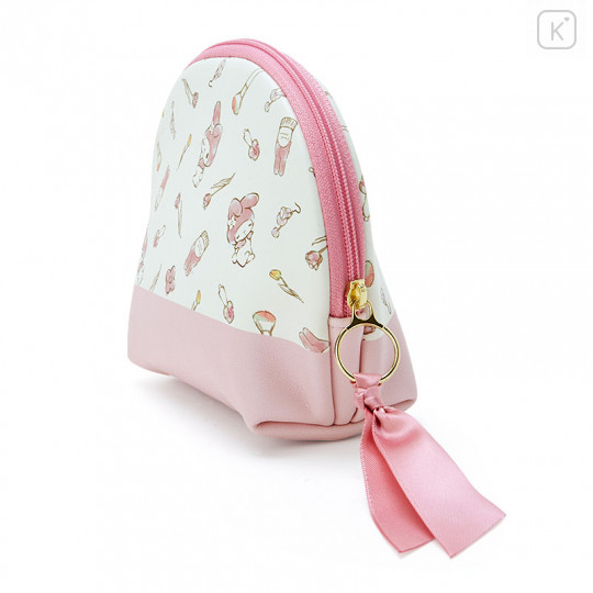 Japan Sanrio Round Pouch - My Melody / Light Color - 2