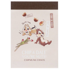 Japan Disney Mini Notepad - Chip & Dale / You're Nuts