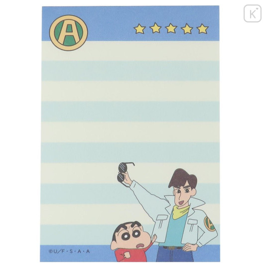 Japan Crayon Shin-chan Mini Notepad - Action Mask Kamen - 2